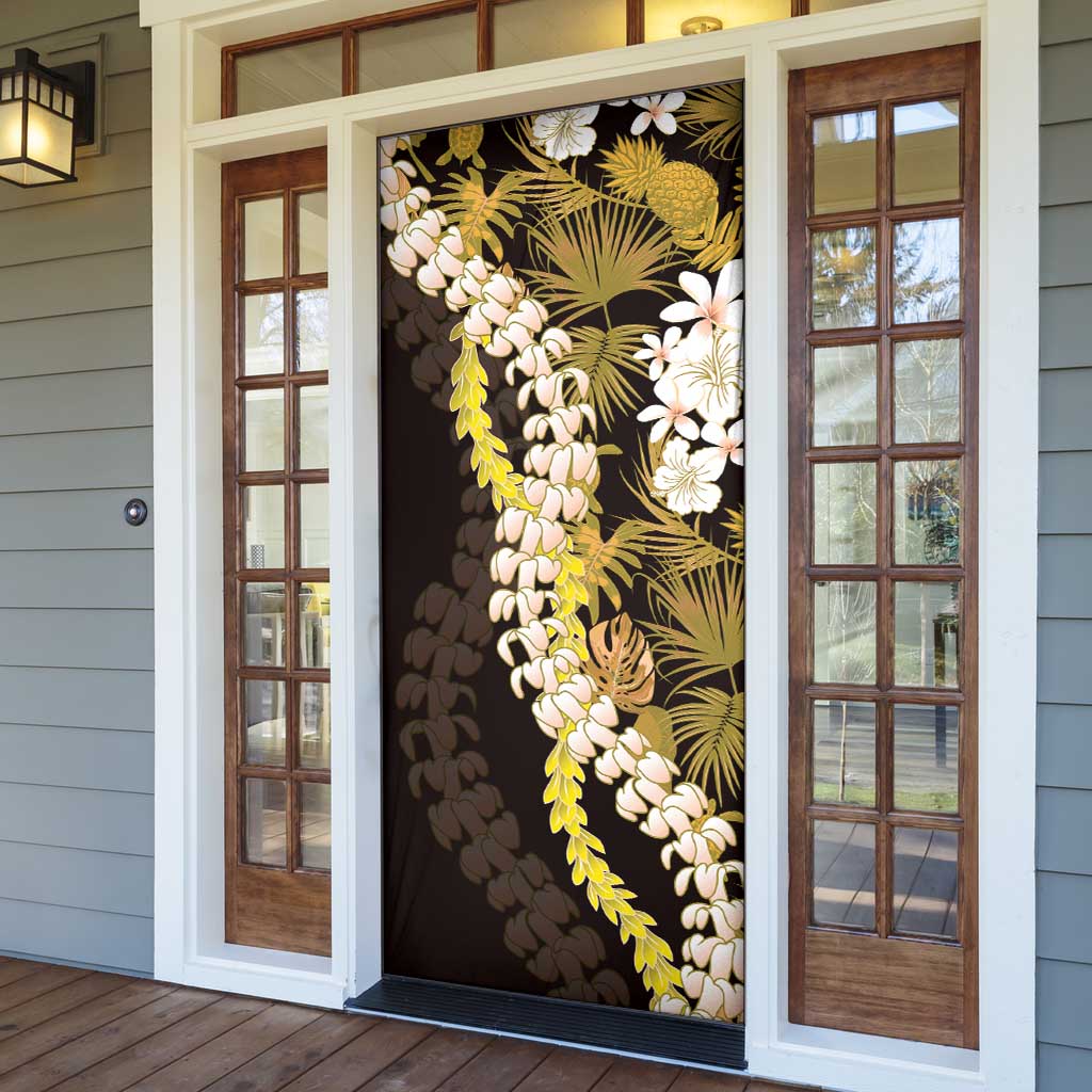 Kula Aloha Hawaii Lei Door Cover Tropical Flowers Elegant Vibe - Polynesian Pride