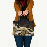 Kula Aloha Hawaii Lei Leather Bag Tropical Flowers Elegant Vibe - Polynesian Pride