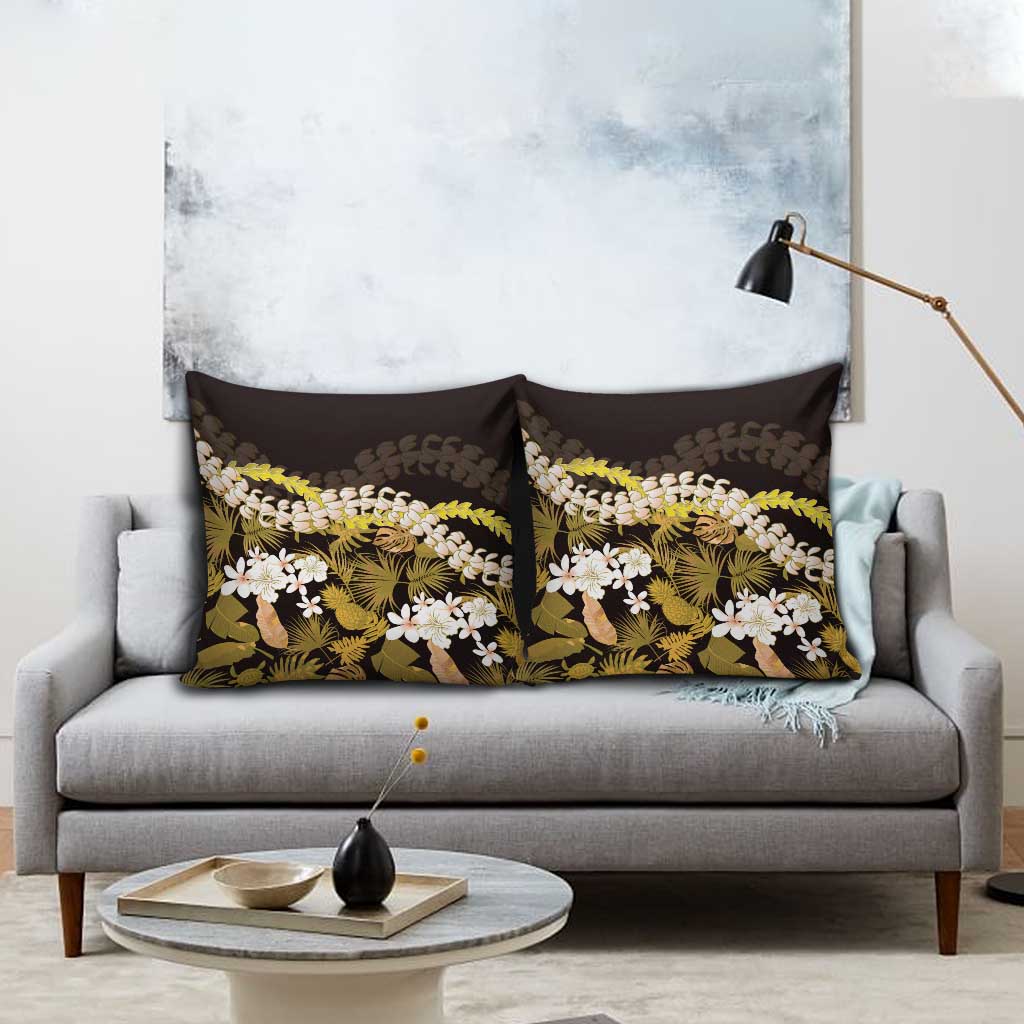 Kula Aloha Hawaii Lei Pillow Cover Tropical Flowers Elegant Vibe - Polynesian Pride