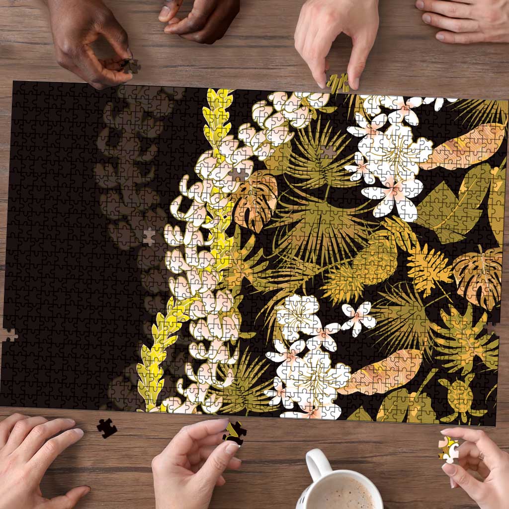 Kula Aloha Hawaii Lei Puzzle Tropical Flowers Elegant Vibe - Polynesian Pride