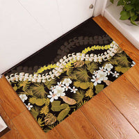 Kula Aloha Hawaii Lei Rubber Doormat Tropical Flowers Elegant Vibe - Polynesian Pride