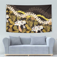 Kula Aloha Hawaii Lei Tapestry Tropical Flowers Elegant Vibe - Polynesian Pride