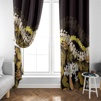 Kula Aloha Hawaii Lei Window Curtain Tropical Flowers Elegant Vibe - Polynesian Pride
