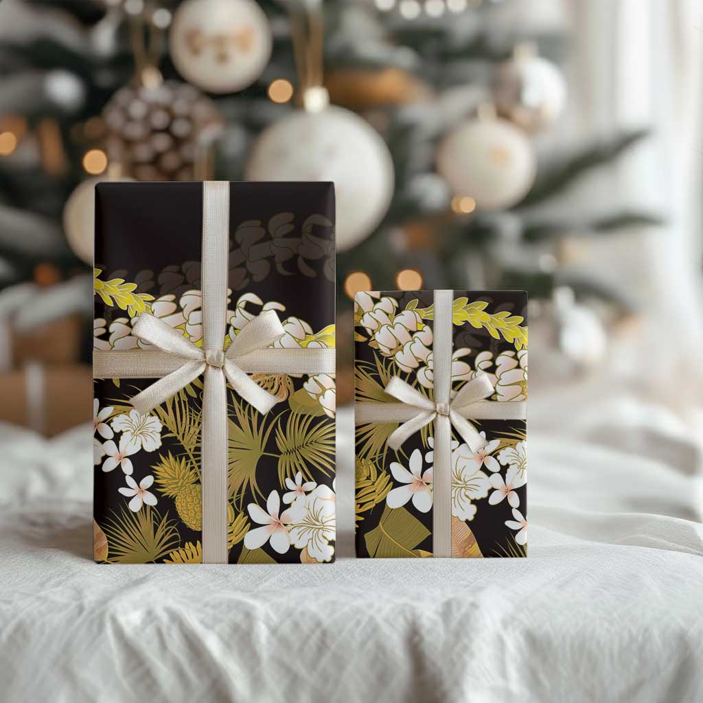 Kula Aloha Hawaii Lei Wrapping Paper Tropical Flowers Elegant Vibe - Polynesian Pride