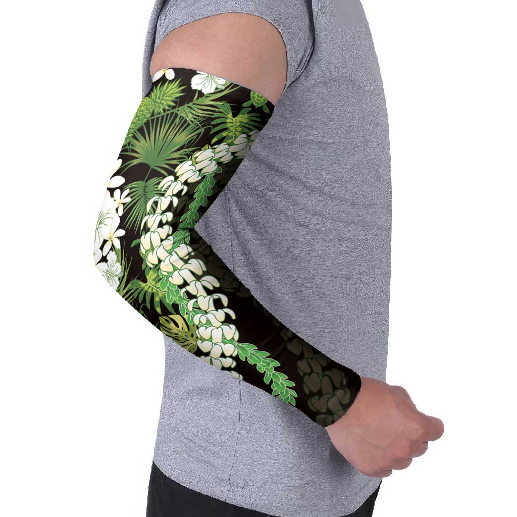 Omaomao Aloha Hawaii Lei Arm Sleeves Tropical Flowers Elegant Vibe - Polynesian Pride