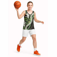 Omaomao Aloha Hawaii Lei Basketball Jersey Tropical Flowers Elegant Vibe - Polynesian Pride