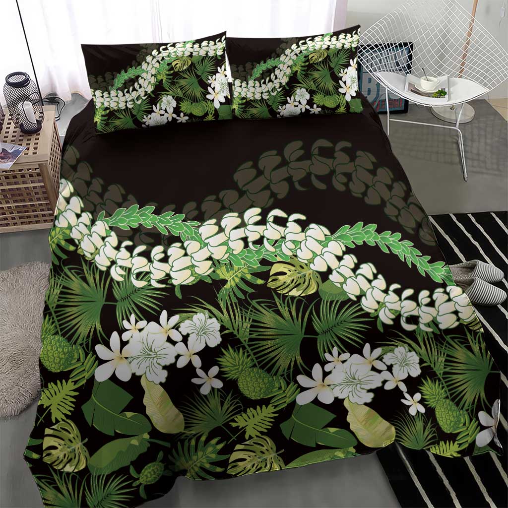 Omaomao Aloha Hawaii Lei Bedding Set Tropical Flowers Elegant Vibe - Polynesian Pride