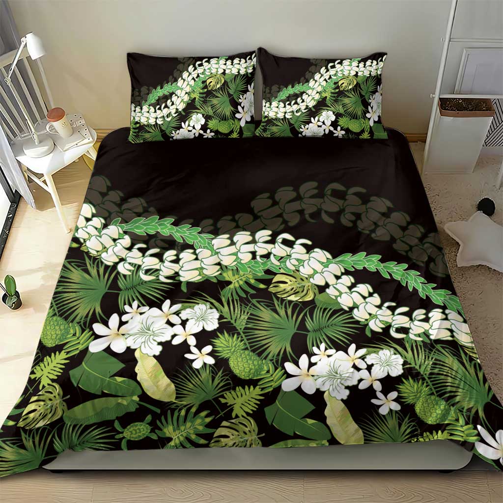 Omaomao Aloha Hawaii Lei Bedding Set Tropical Flowers Elegant Vibe - Polynesian Pride