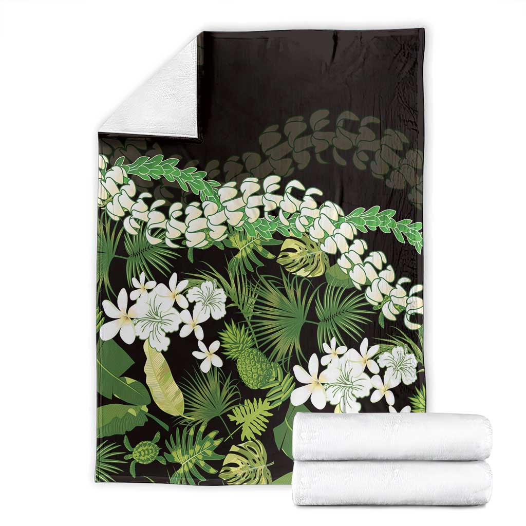 Omaomao Aloha Hawaii Lei Blanket Tropical Flowers Elegant Vibe - Polynesian Pride