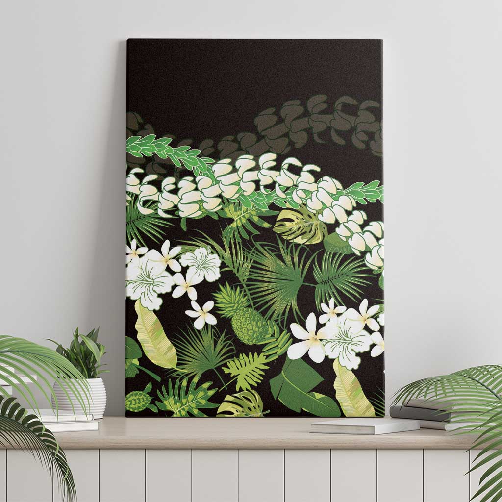 Omaomao Aloha Hawaii Lei Canvas Wall Art Tropical Flowers Elegant Vibe - Polynesian Pride