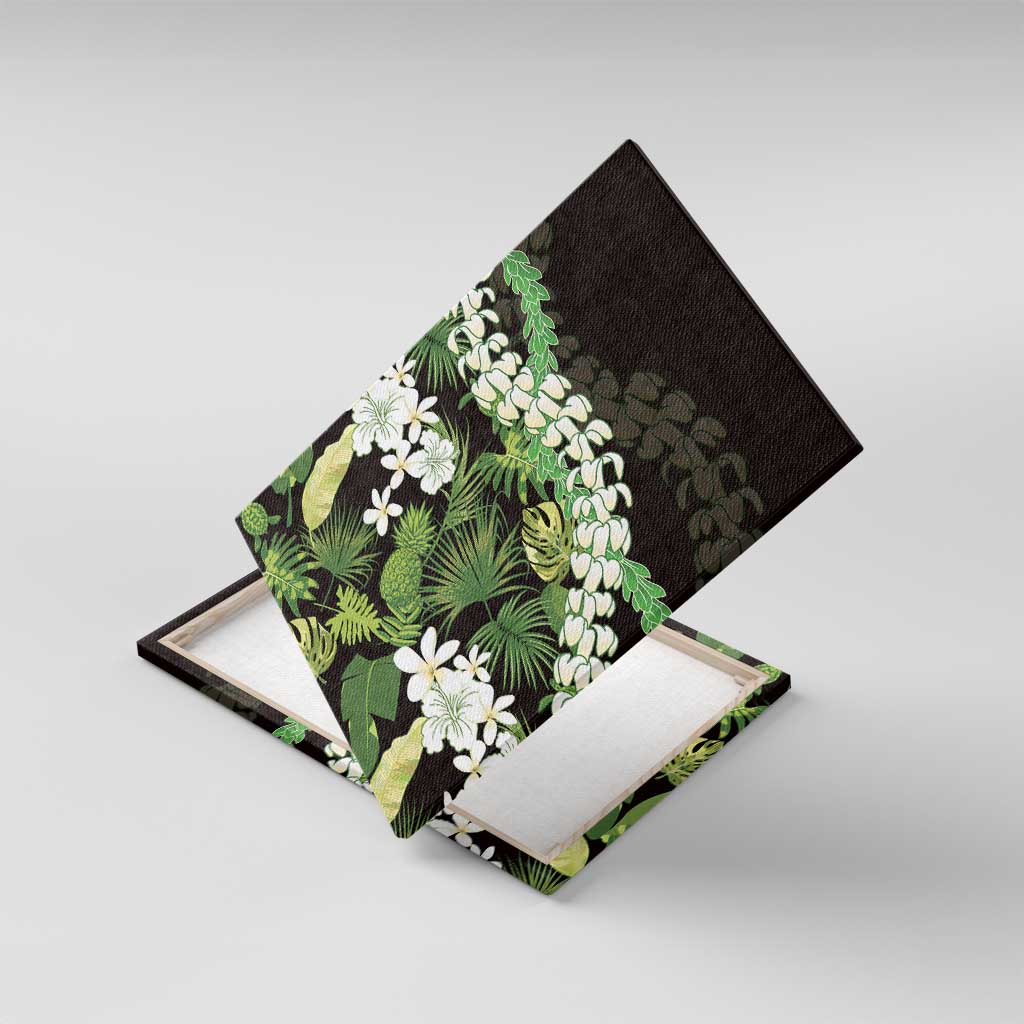 Omaomao Aloha Hawaii Lei Canvas Wall Art Tropical Flowers Elegant Vibe - Polynesian Pride