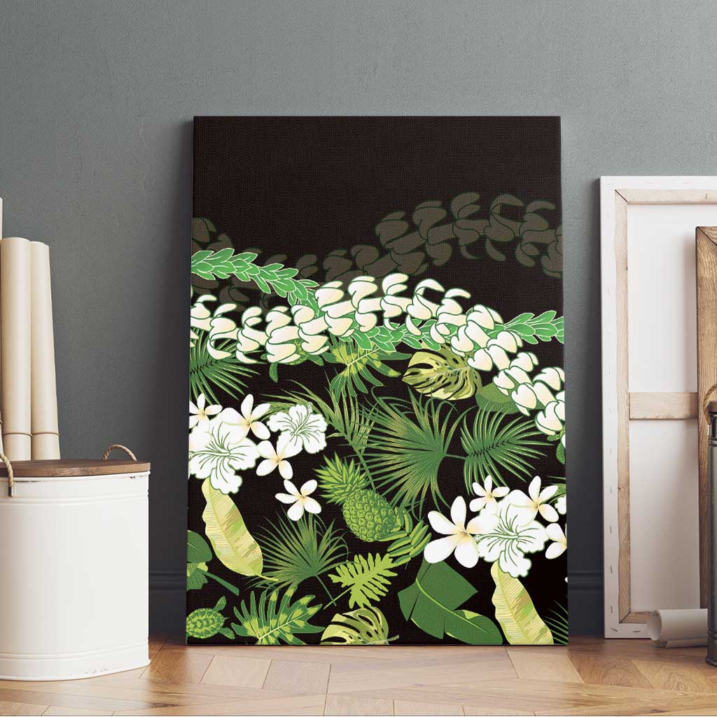 Omaomao Aloha Hawaii Lei Canvas Wall Art Tropical Flowers Elegant Vibe - Polynesian Pride