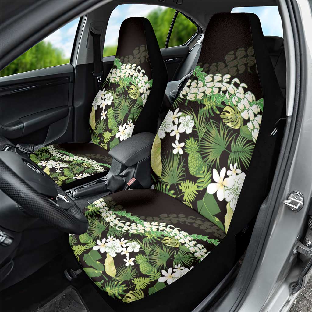 Omaomao Aloha Hawaii Lei Car Seat Cover Tropical Flowers Elegant Vibe - Polynesian Pride