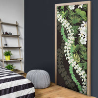 Omaomao Aloha Hawaii Lei Door Cover Tropical Flowers Elegant Vibe - Polynesian Pride