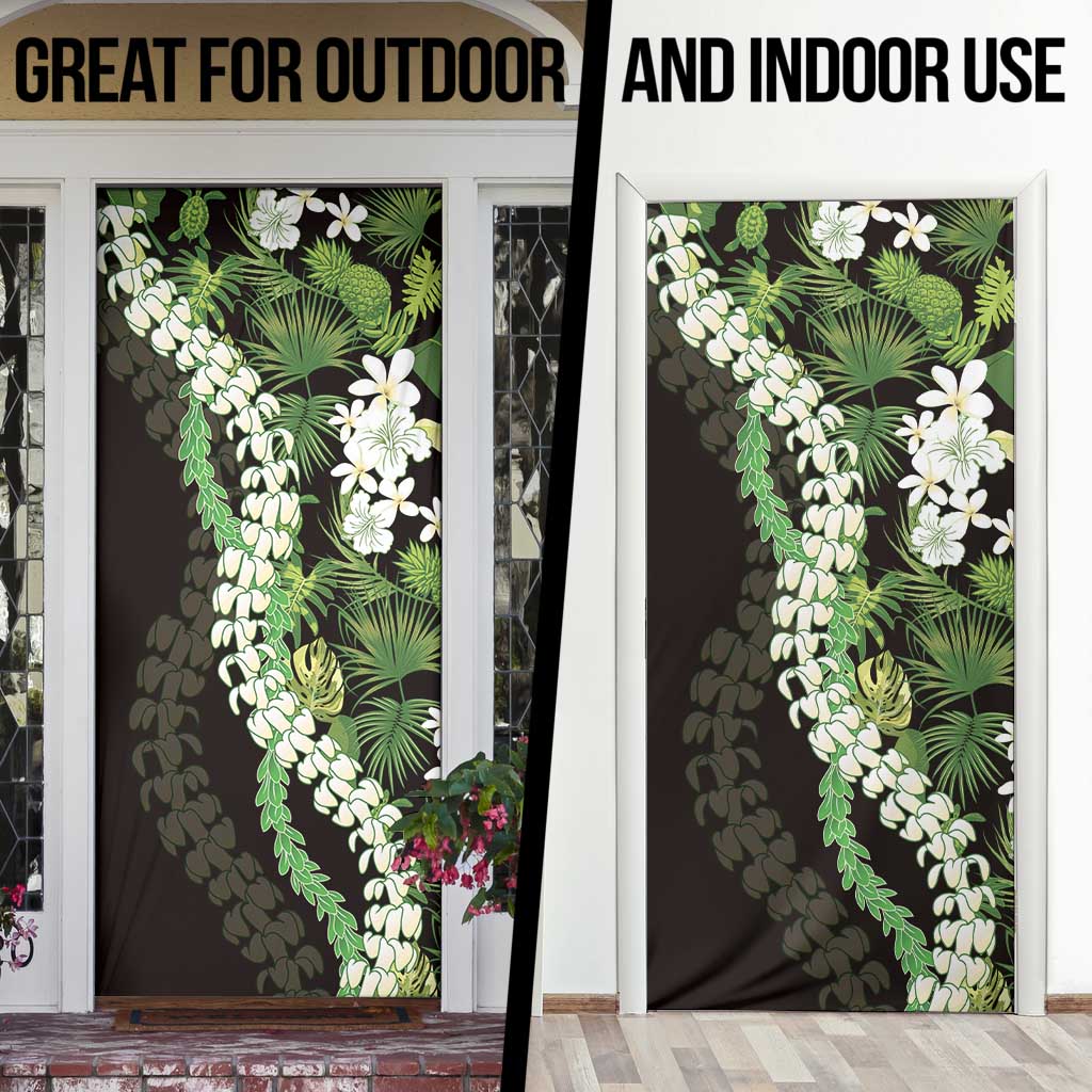 Omaomao Aloha Hawaii Lei Door Cover Tropical Flowers Elegant Vibe - Polynesian Pride