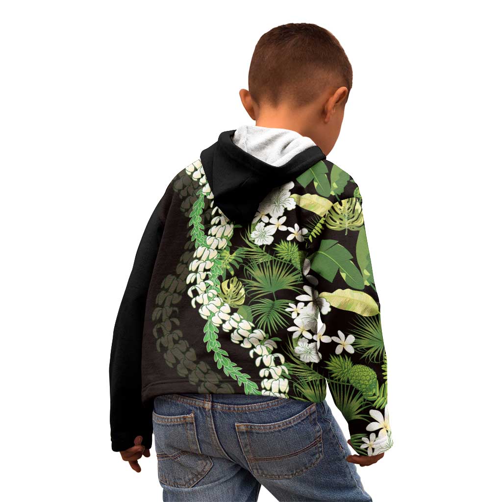 Omaomao Aloha Hawaii Lei Kid Hoodie Tropical Flowers Elegant Vibe - Polynesian Pride
