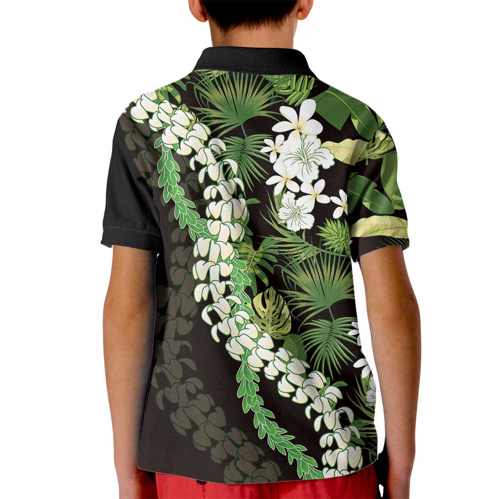 Omaomao Aloha Hawaii Lei Kid Polo Shirt Tropical Flowers Elegant Vibe - Polynesian Pride