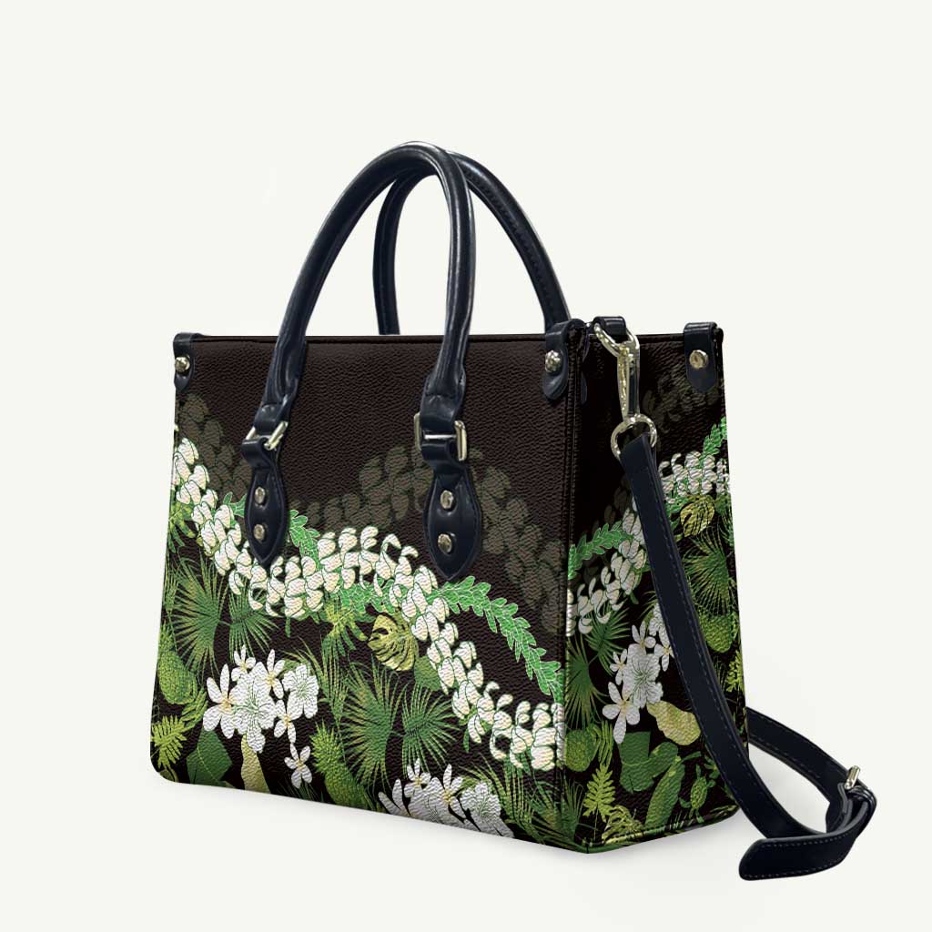 Omaomao Aloha Hawaii Lei Leather Bag Tropical Flowers Elegant Vibe - Polynesian Pride