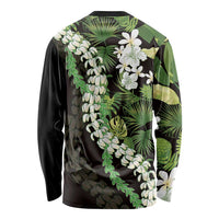 Omaomao Aloha Hawaii Lei Long Sleeve Shirt Tropical Flowers Elegant Vibe - Polynesian Pride
