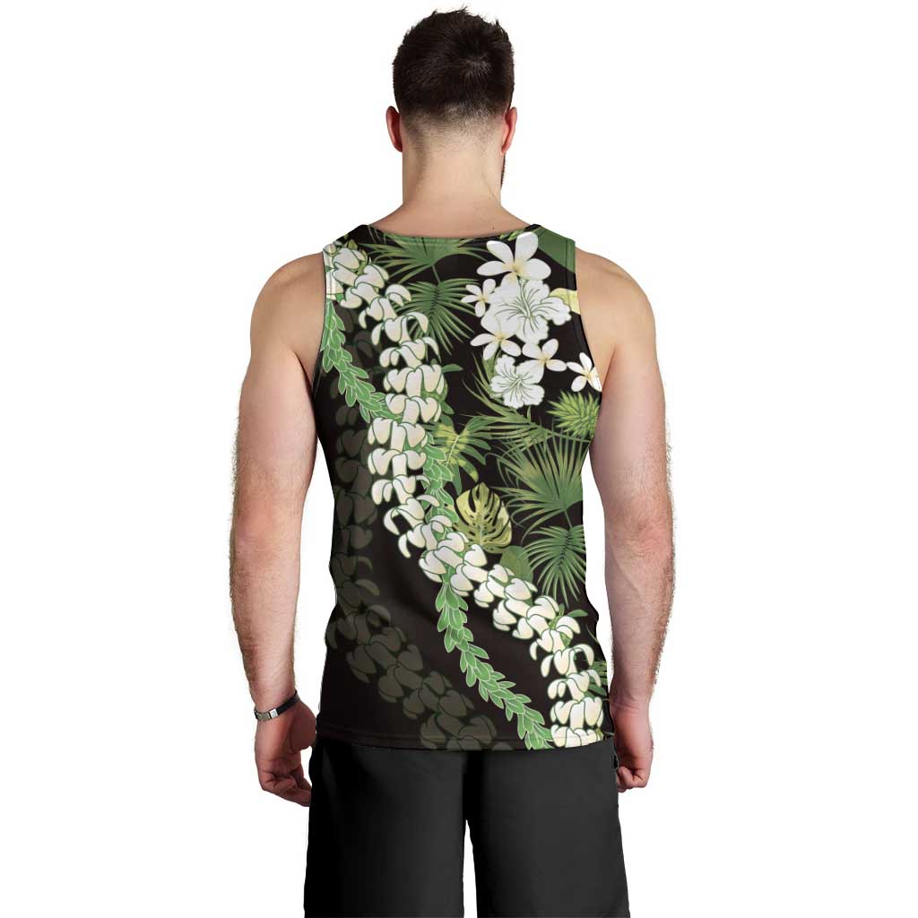 Omaomao Aloha Hawaii Lei Men Tank Top Tropical Flowers Elegant Vibe - Polynesian Pride