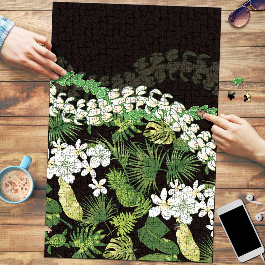 Omaomao Aloha Hawaii Lei Puzzle Tropical Flowers Elegant Vibe - Polynesian Pride