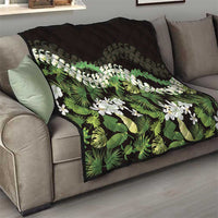 Omaomao Aloha Hawaii Lei Quilt Tropical Flowers Elegant Vibe - Polynesian Pride