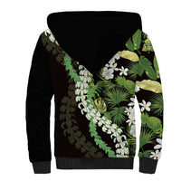 Omaomao Aloha Hawaii Lei Sherpa Hoodie Tropical Flowers Elegant Vibe - Polynesian Pride