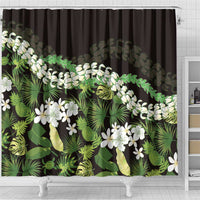 Omaomao Aloha Hawaii Lei Shower Curtain Tropical Flowers Elegant Vibe - Polynesian Pride