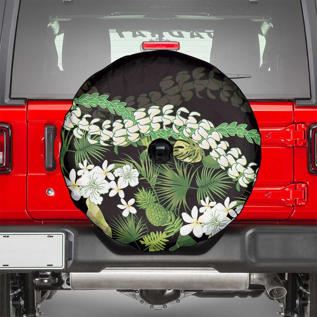 Omaomao Aloha Hawaii Lei Spare Tire Cover Tropical Flowers Elegant Vibe - Polynesian Pride