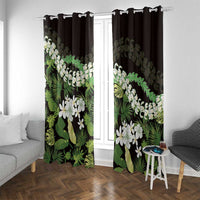 Omaomao Aloha Hawaii Lei Window Curtain Tropical Flowers Elegant Vibe - Polynesian Pride