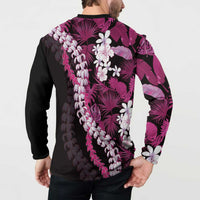 Akala Aloha Hawaii Lei Button Sweatshirt Tropical Flowers Elegant Vibe - Polynesian Pride