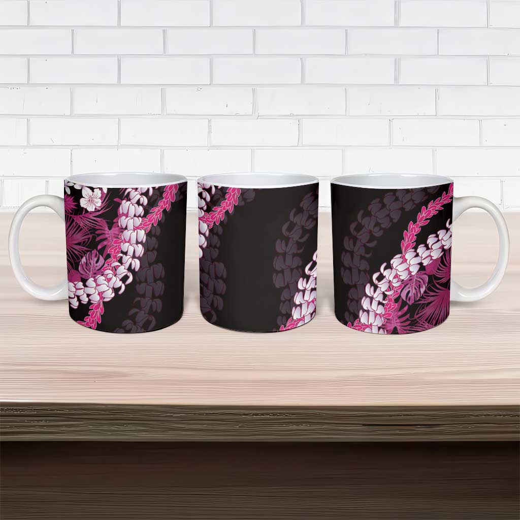 Akala Aloha Hawaii Lei Ceramic Mug Tropical Flowers Elegant Vibe - Polynesian Pride