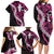 Akala Aloha Hawaii Lei Family Matching Long Sleeve Bodycon Dress and Hawaiian Shirt Tropical Flowers Elegant Vibe - Polynesian Pride