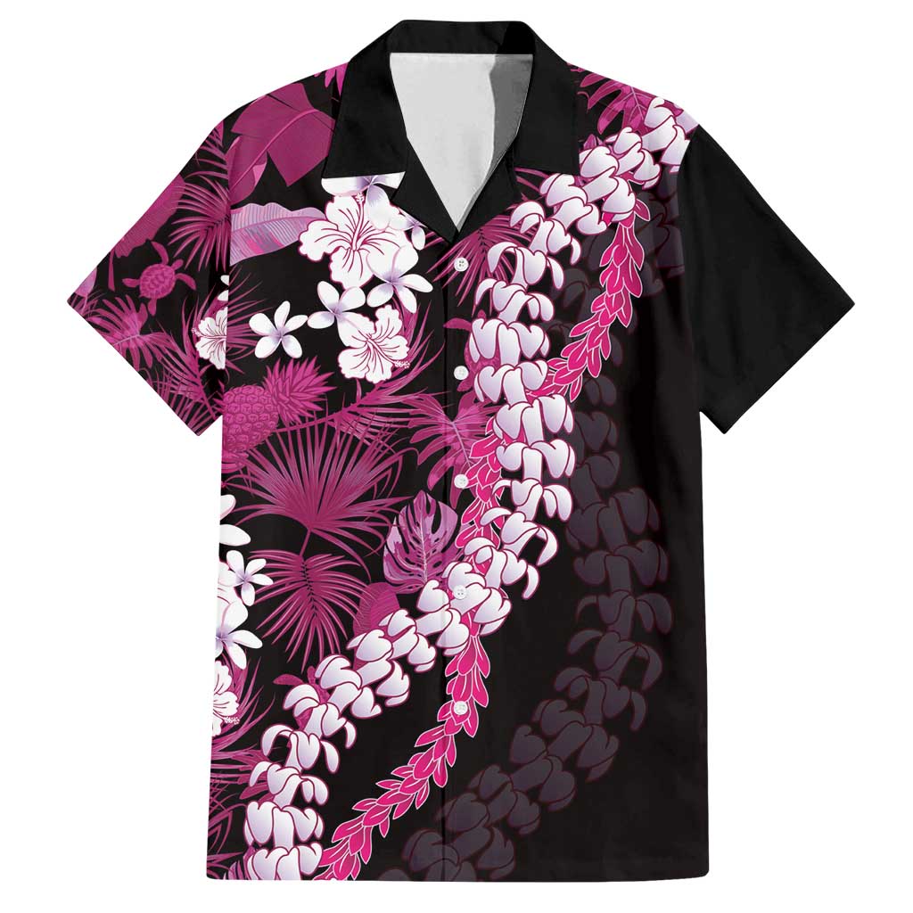 Akala Aloha Hawaii Lei Family Matching Off Shoulder Short Dress and Hawaiian Shirt Tropical Flowers Elegant Vibe - Polynesian Pride