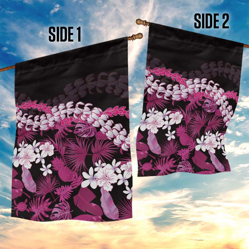 Akala Aloha Hawaii Lei Garden Flag Tropical Flowers Elegant Vibe - Polynesian Pride