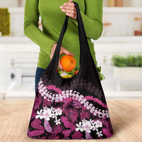 Akala Aloha Hawaii Lei Grocery Bag Tropical Flowers Elegant Vibe - Polynesian Pride