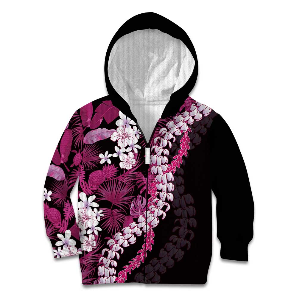 Akala Aloha Hawaii Lei Kid Hoodie Tropical Flowers Elegant Vibe - Polynesian Pride