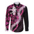 Akala Aloha Hawaii Lei Long Sleeve Button Shirt Tropical Flowers Elegant Vibe - Polynesian Pride