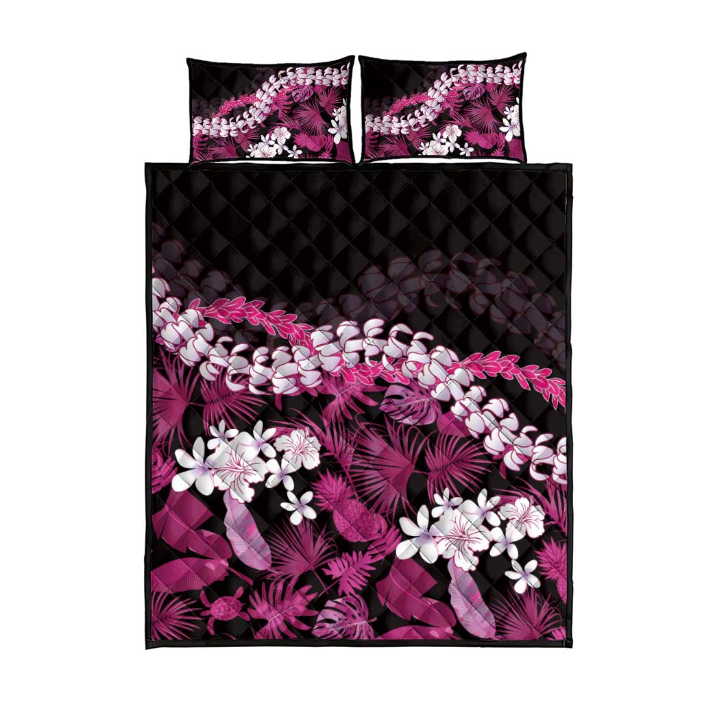 Akala Aloha Hawaii Lei Quilt Bed Set Tropical Flowers Elegant Vibe - Polynesian Pride