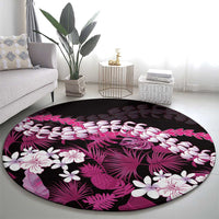 Akala Aloha Hawaii Lei Round Carpet Tropical Flowers Elegant Vibe - Polynesian Pride