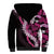 Akala Aloha Hawaii Lei Sherpa Hoodie Tropical Flowers Elegant Vibe - Polynesian Pride