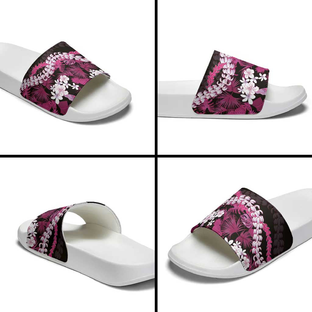 Akala Aloha Hawaii Lei Slide Sandals Tropical Flowers Elegant Vibe - Polynesian Pride