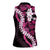Akala Aloha Hawaii Lei Women Sleeveless Polo Shirt Tropical Flowers Elegant Vibe - Polynesian Pride