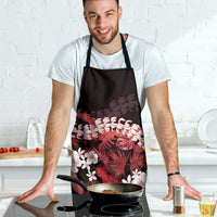 Ulaula Aloha Hawaii Lei Apron Tropical Flowers Elegant Vibe - Polynesian Pride