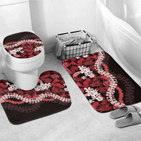 Ulaula Aloha Hawaii Lei Bathroom Set Tropical Flowers Elegant Vibe - Polynesian Pride