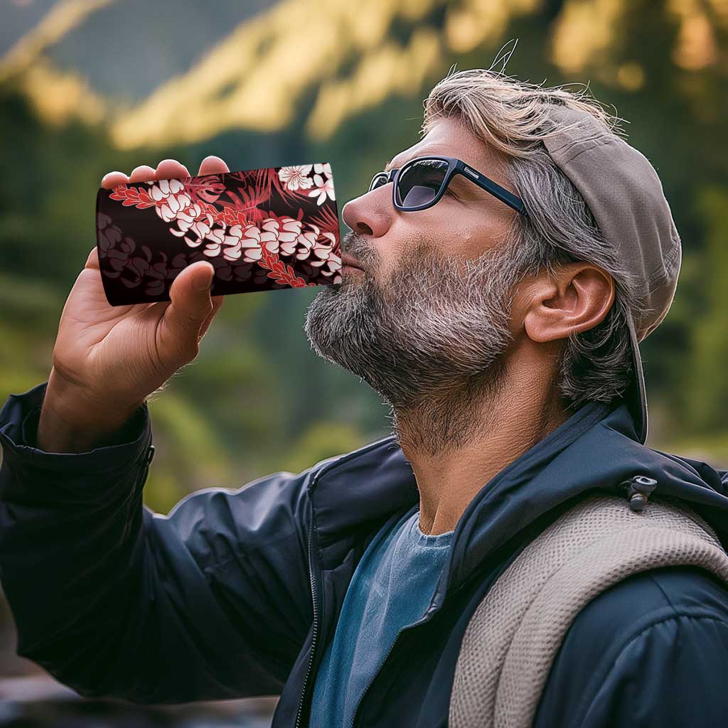 Ulaula Aloha Hawaii Lei 4 in 1 Can Cooler Tumbler Tropical Flowers Elegant Vibe - Polynesian Pride