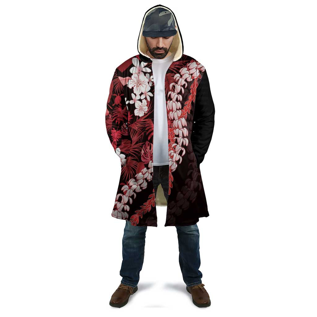 Ulaula Aloha Hawaii Lei Cloak Tropical Flowers Elegant Vibe - Polynesian Pride