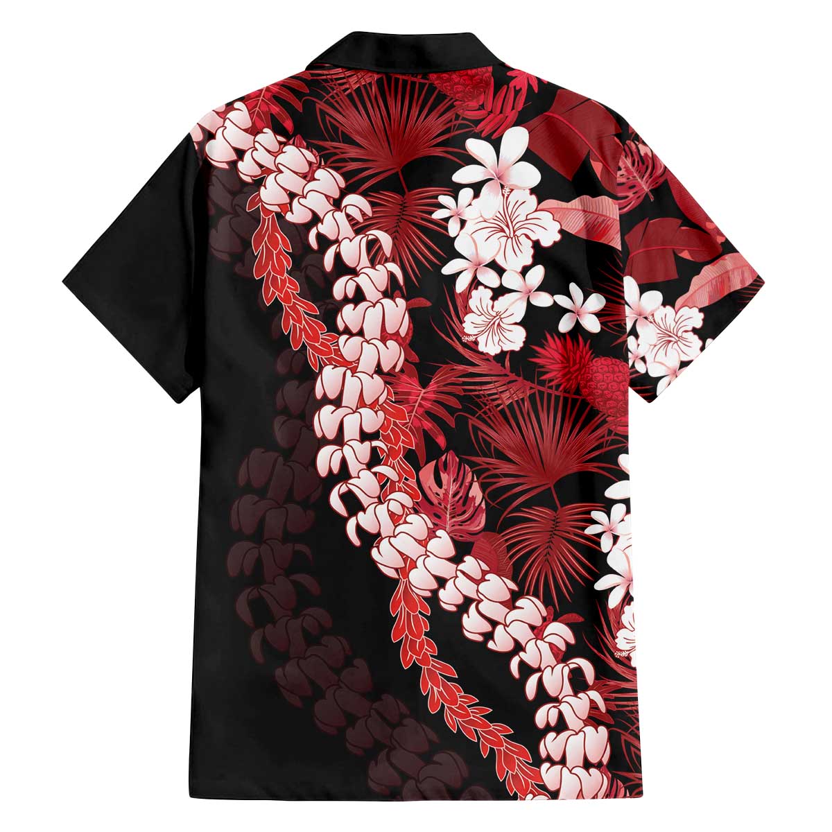 Ulaula Aloha Hawaii Lei Family Matching Off The Shoulder Long Sleeve Dress and Hawaiian Shirt Tropical Flowers Elegant Vibe - Polynesian Pride