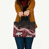 Ulaula Aloha Hawaii Lei Leather Bag Tropical Flowers Elegant Vibe - Polynesian Pride