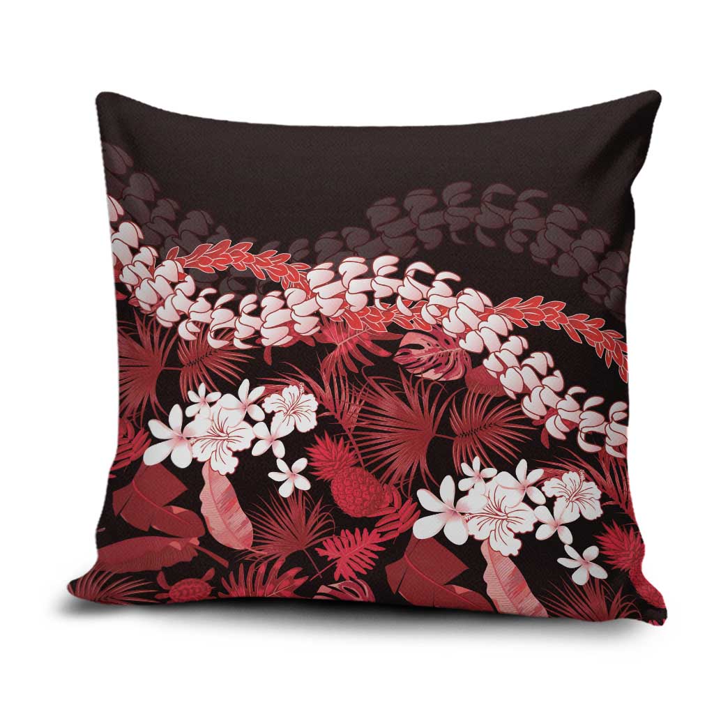 Ulaula Aloha Hawaii Lei Pillow Cover Tropical Flowers Elegant Vibe - Polynesian Pride